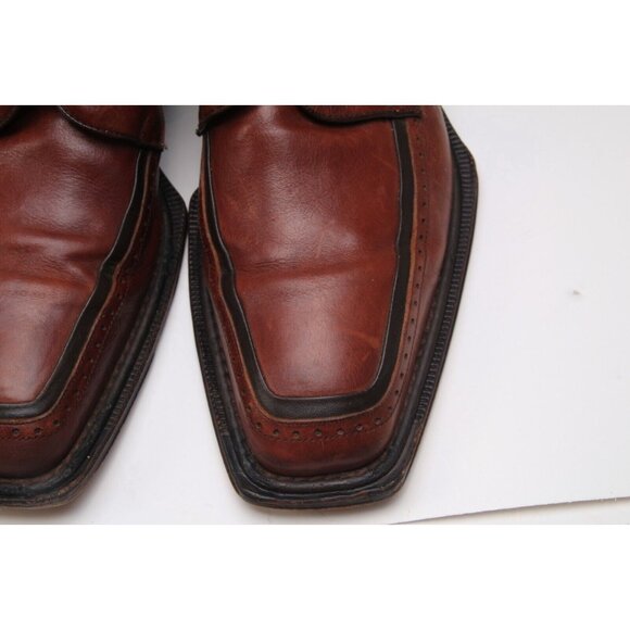 Mezlan Dress Shoes Oxfords Brown Leather Mens Lace Up 10 m - Picture 5 of 16